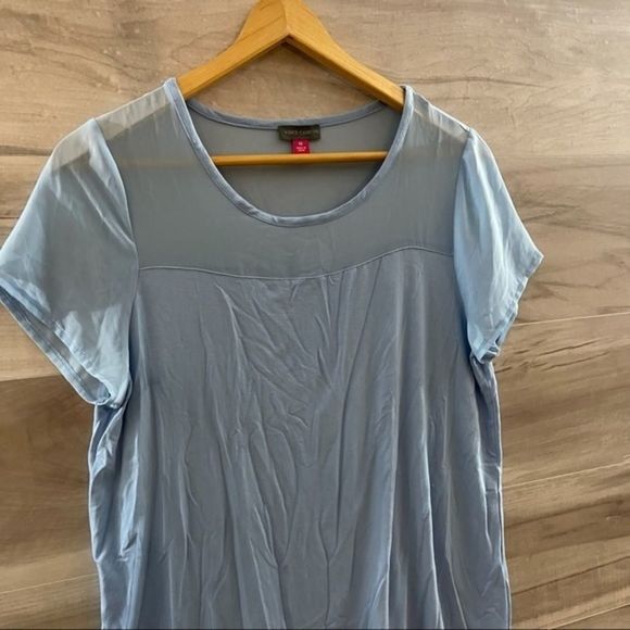 Vince Camuto Short Sleeve Long Blouse - Picture 8 of 8